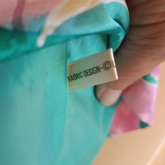 Anne Crimmins for Umi Collections Size 8 Floral 100% Silk Pencil Skirt Suit Vtg‎ - Picture 9 of 14